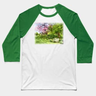 Spring - Daffodils by Bench Baseball T-Shirt